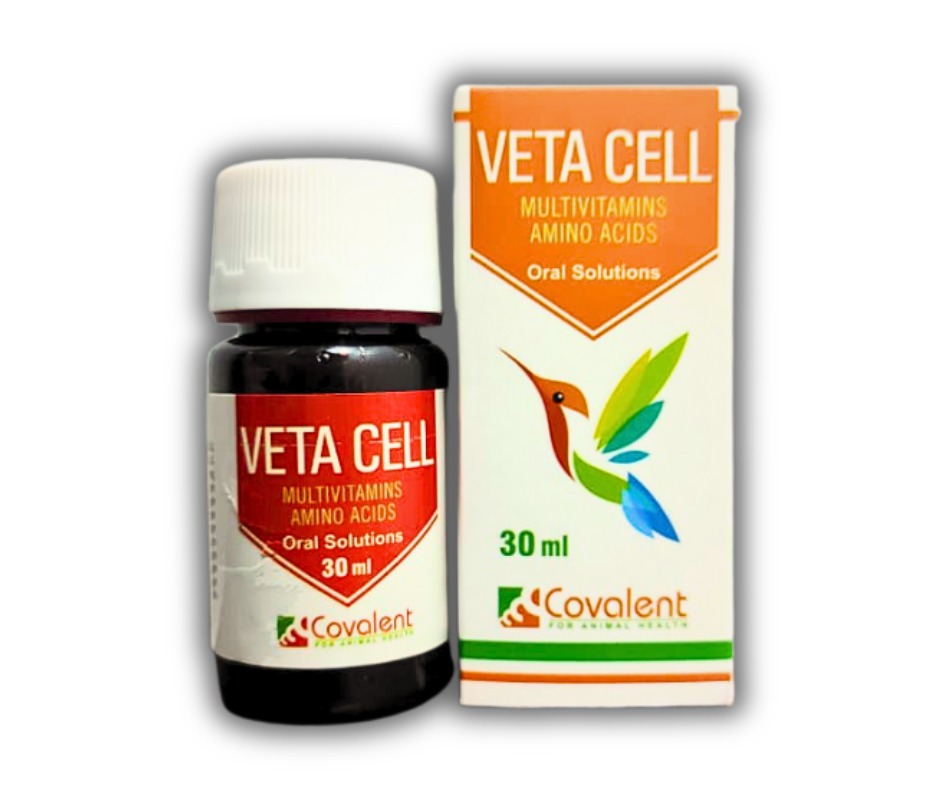 Veta Cell Multivitamins  Amino Acids Oral Solutions  For Birds 30 ml