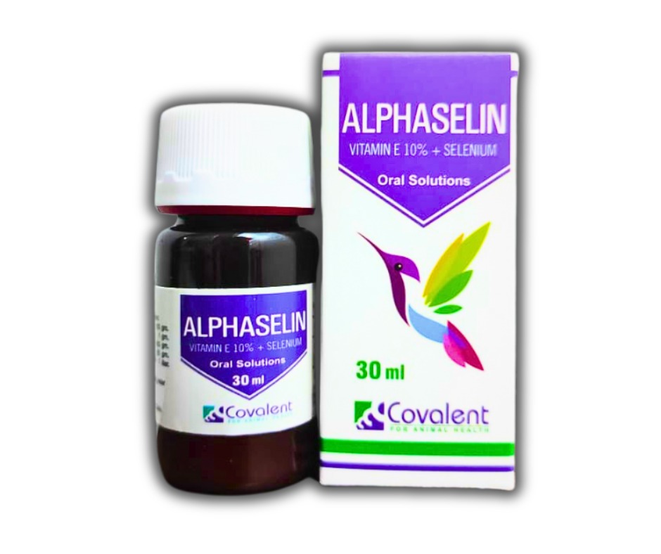 Alphaselin Vitamin E 10% + Selenium Oral Solutions For Birds 30 ml