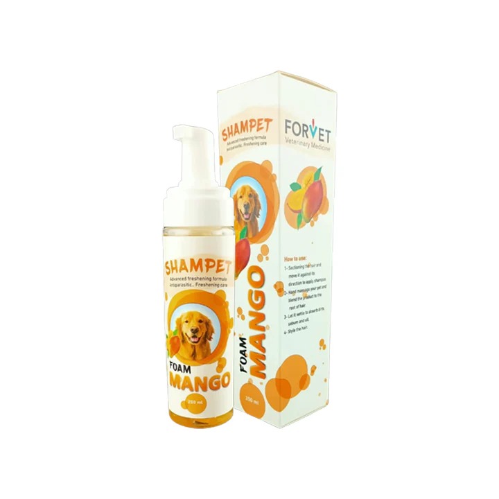 Forvet Shampet  Foam Mango 250ml For Dog