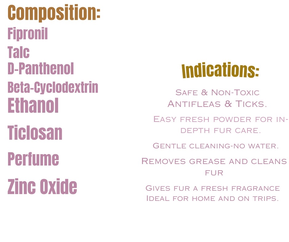 Cova Powder Dry Shampoo Candy For Dogs & Cats 350 GM