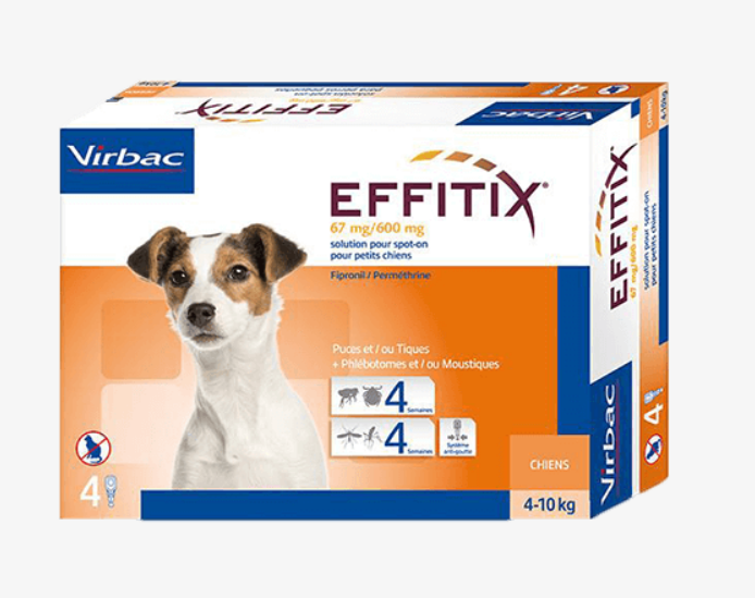 Virbac Effitix PN x 4 -  For Small Dogs (4Kg - 10Kg)