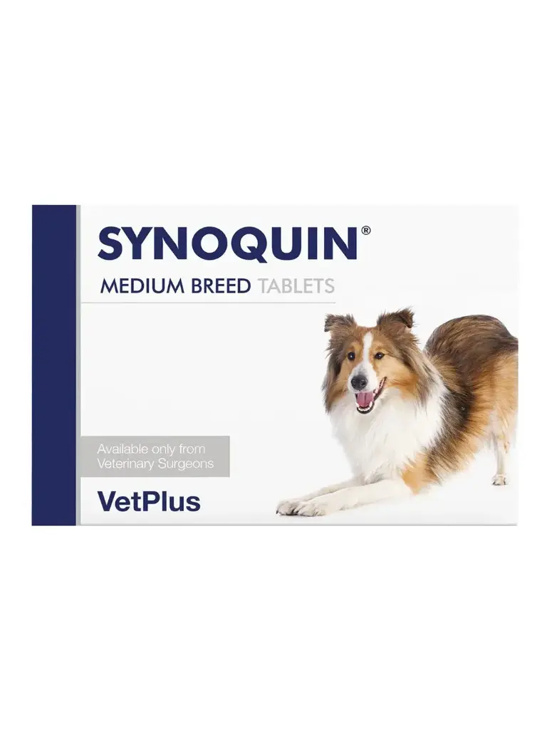 VetPlus Synoquin Medium (10 -25 KG) Breed  Dog Supplement Tablets - 30 Tablets  