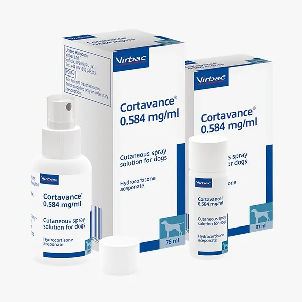 Virbac Cortavance 0.584 mg/ml Cutaneous Spray Solution for Dogs 76ml