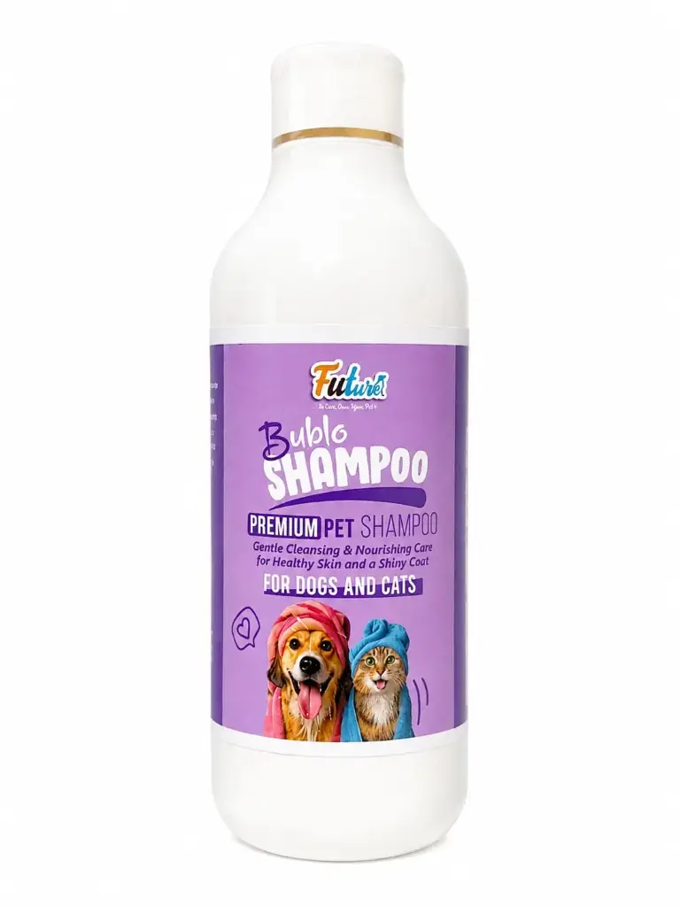 Future Bublo Shampoo Gentle cleansing & Nourishing care for Healthy skin and a shiny coat - For Dogs & Cats 500ml 