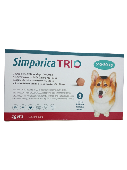 Simparica Trio 10 -20 kg  6 Tablets