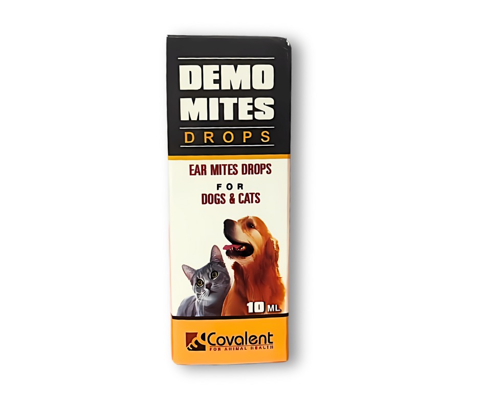 Demomites Ear Mites Drops For Dogs & Cats 10 ml
