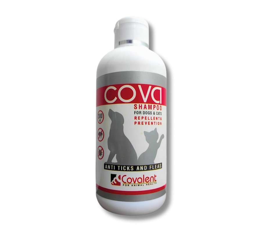 Cova Shampoo Red Anti Ticks & Fleas For Dogs & Cats
