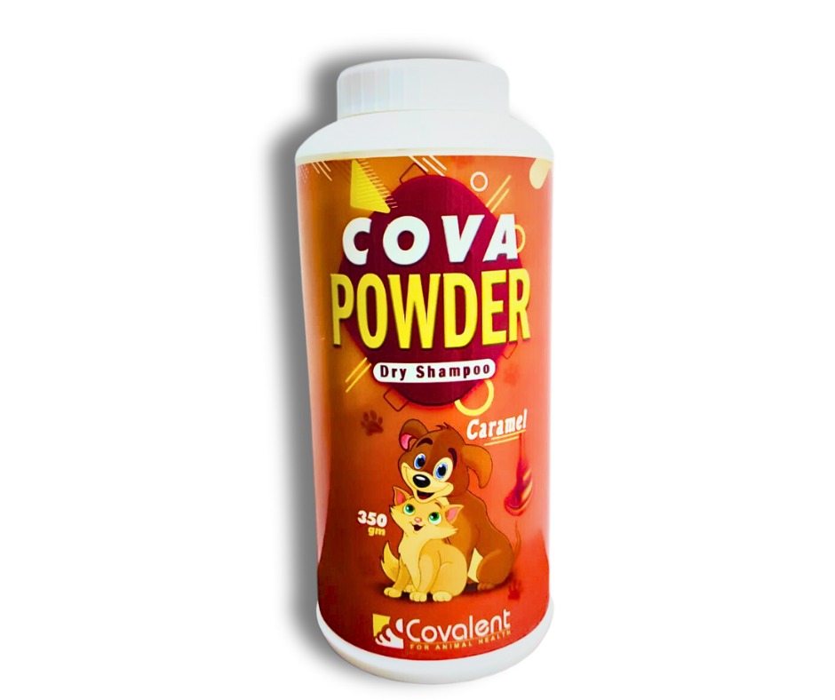 Cova Powder Dry Shampoo Caramel For Dogs & Cats 350 GM