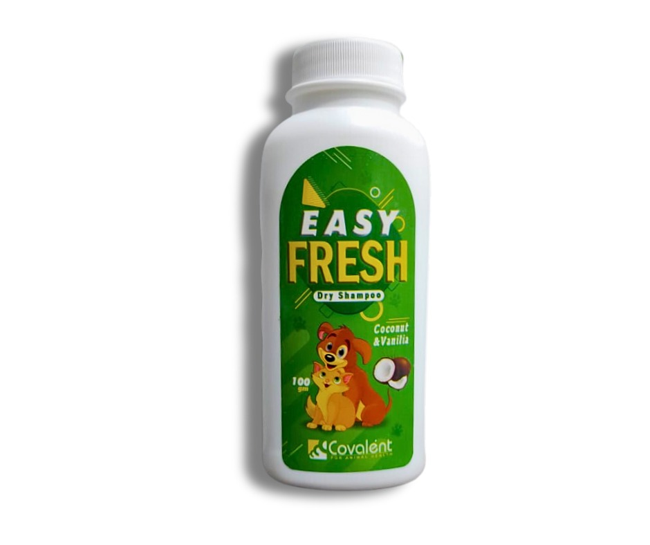Easy Fresh Powder Dry Shampoo Coconut & Vanilia For Dogs & Cats 100 MG