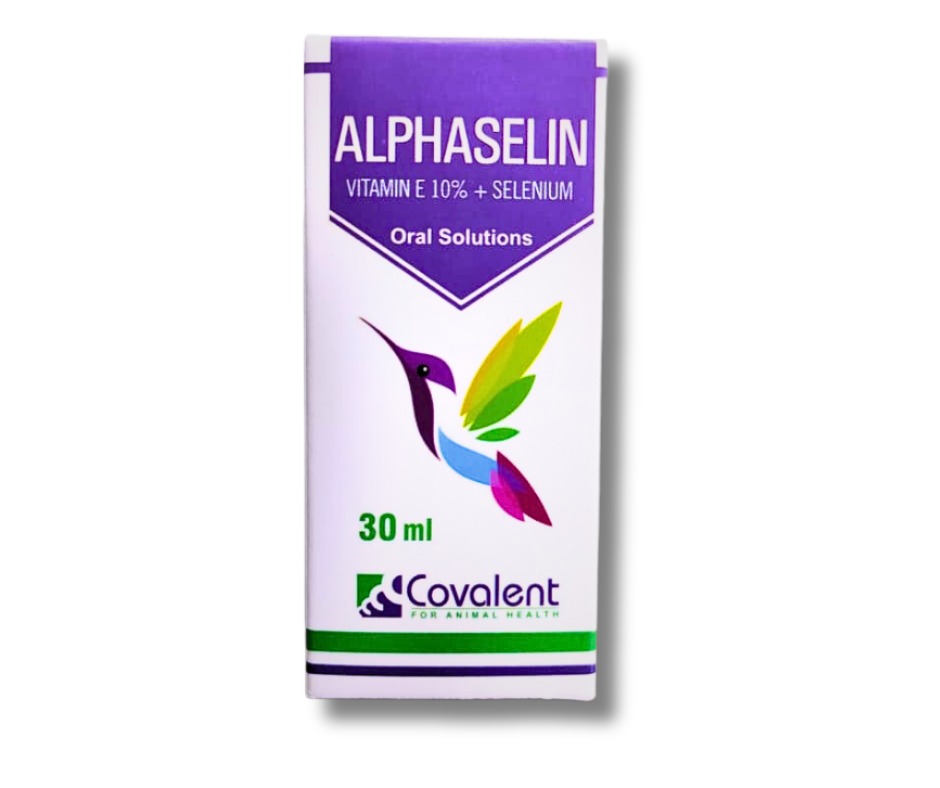 Alphaselin Vitamin E 10% + Selenium Oral Solutions For Birds 30 ml