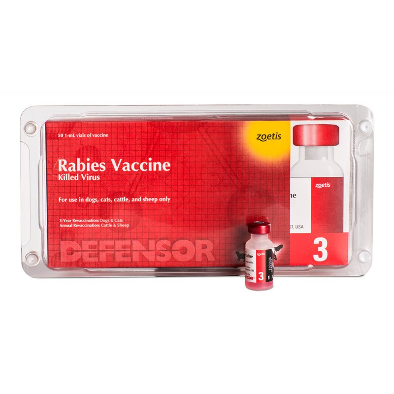 Defensor 3 - Rabies Vaccine Killed Virus For Dogs & Cats  ( 1 Ampule) ( Cairo - Giza )