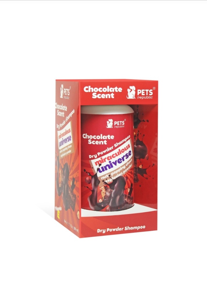 Pets Republic Dry  Powder Shampoo Chocolate Scent 500g