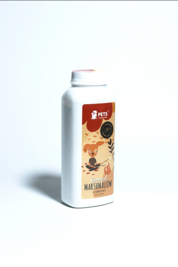 Pets Republic Dry Pawder Shampoo Caramel Marshmallow 200ml