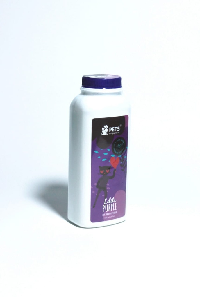 Pets Republic Dry Pawder Shampoo Lolite Purple 200ml