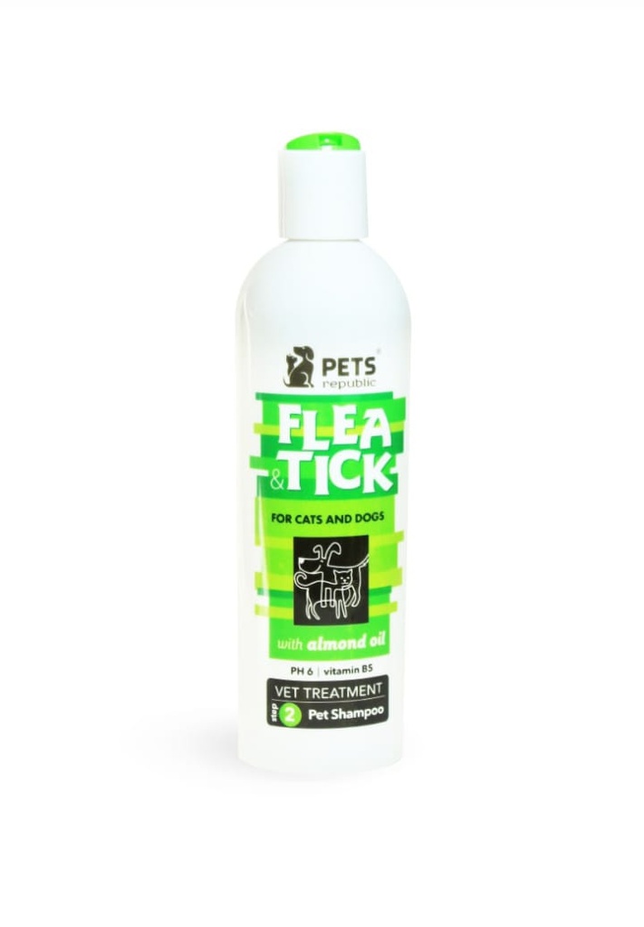 Pets Republic Flea & Tick Shampoo Almond Oil for Cats & Dogs 500 ml