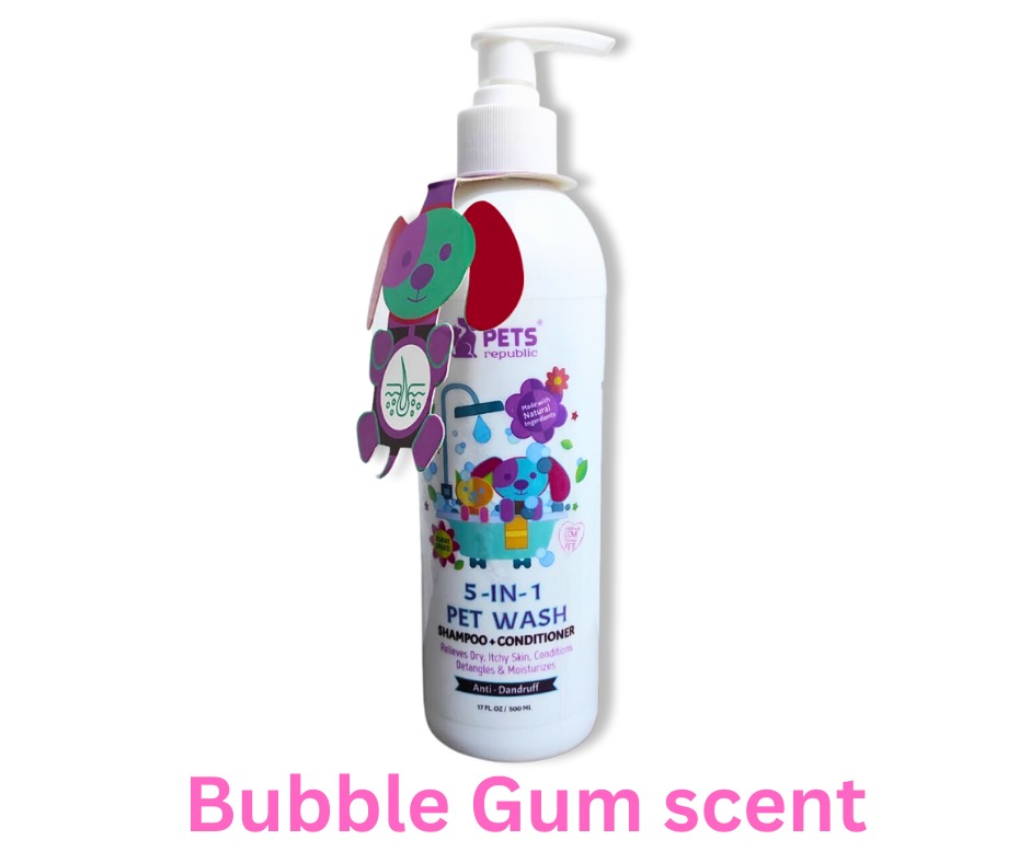 Pets Republic Anti Dandruff Shampoo 5 in 1 Bubble Gum 500 ml