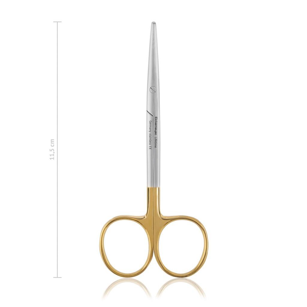 Dissecting Scissors, Straight, Delicate, Bl/bl, 11,5 Cm,.