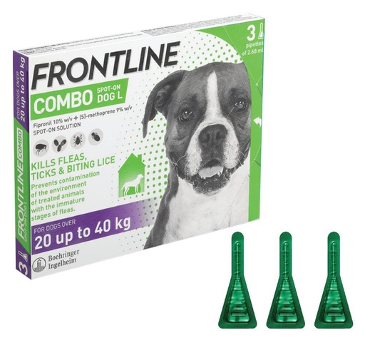 Frontline Spot On Combo for Dogs (20-40 KG) Flea and Tick Control