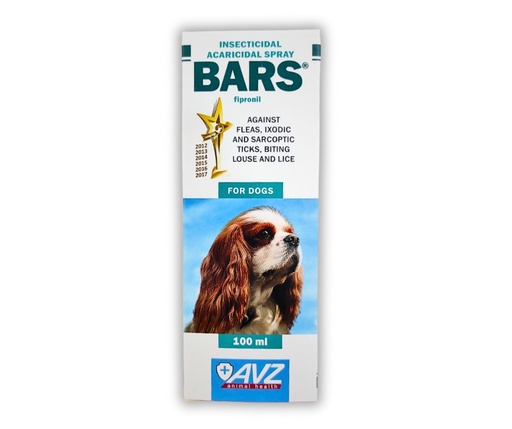BARS® Spray For Fleas & Ticks   For Dogs 100 ml