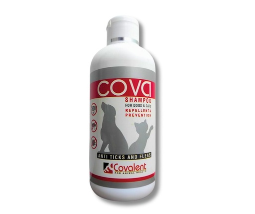 Cova Shampoo Red Anti Ticks & Fleas For Dogs & Cats