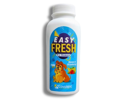 Easy Fresh Powder Dry Shampoo Banana & Strawberry For Dogs & Cats 100 MG