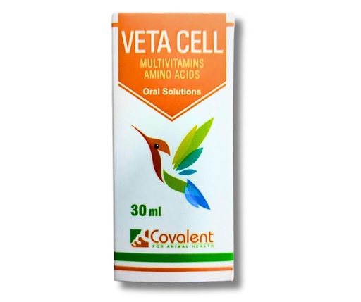 Veta Cell Multivitamins  Amino Acids Oral Solutions  For Birds 30 ml