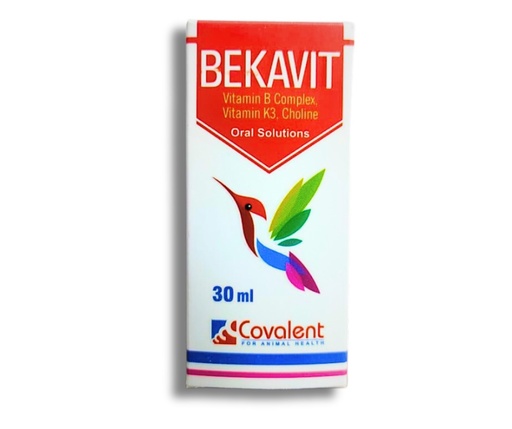 BekaVit Vitamin B Complex & Vitamin K3. Choline Oral Solutions For Birds 30 ml