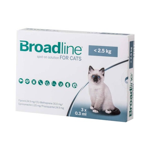 Broadline Spot-On Solution for Small Cats ( up to 2.5Kg )