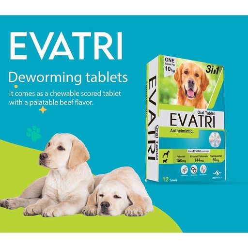 Evatri Dogs Deworming 6 Tab