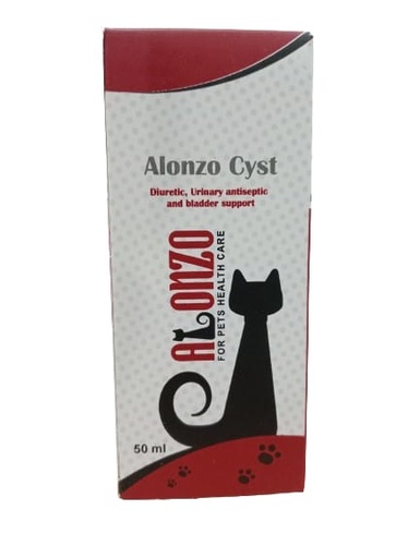 Alonzo Cyst Urinary Antiseptic & Bladder Support  50ml For Dogs & Cats