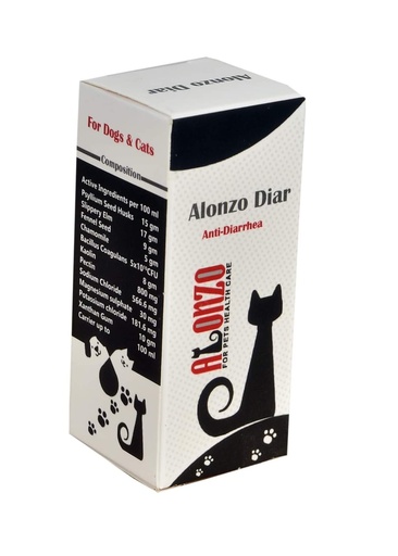 Alonzo Diar Antidiarrheal & Electrolytes Support 50 ml For Dogs & Cats