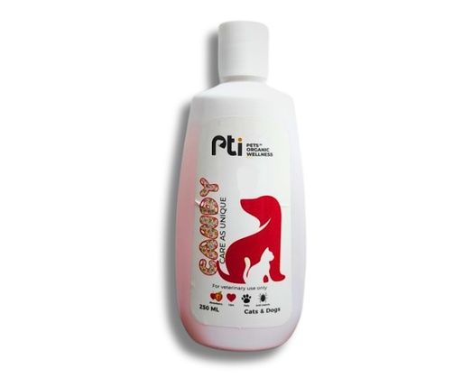 Pti Candy Shampoo For Allergy & Anti Flea & Tick Strawberry - 250 ml