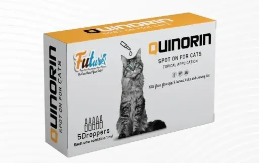 Future Quinorin Spot On For Cats Topical Application 1ml x 5 Ampules