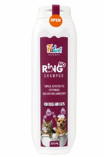 Future Ring Go Shampoo Topical Keratolytic Antifungal & Anti inflammatory For Dogs & Cats  300ml