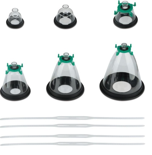 Set Of 6 Anaesthesia Masks Cat/dog Including All 6.