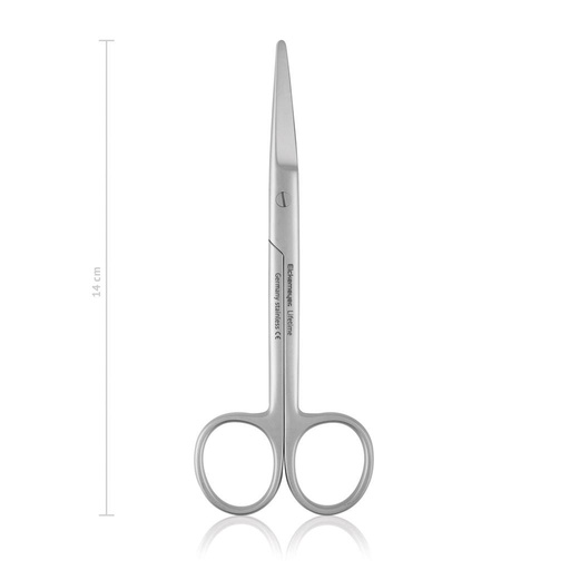 Dissecting Scissors Mayo, Straight, 14 Cm, Blunt/blunt.