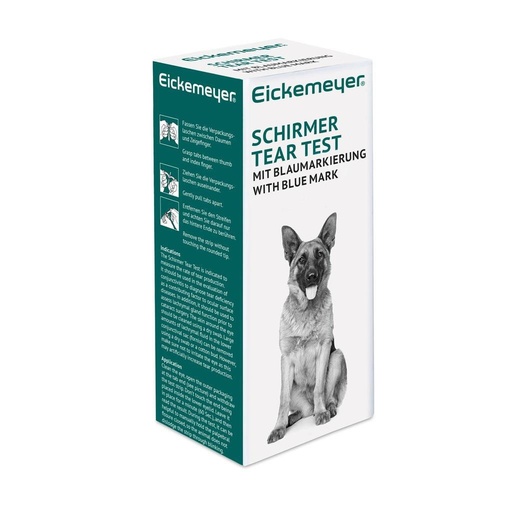 Schrimer Test Blue,strips,100pcs.single Sterile Packing.