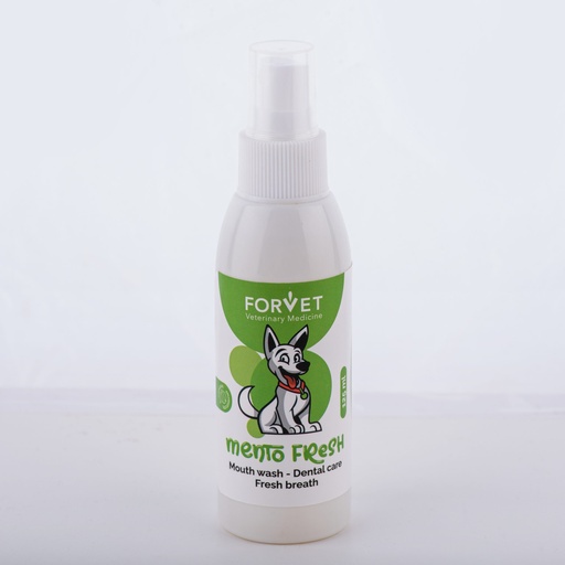Forvet Mento Fresh Mouth Wash - Dental Care - Fresh Breath 125ml For Dogs & Cats