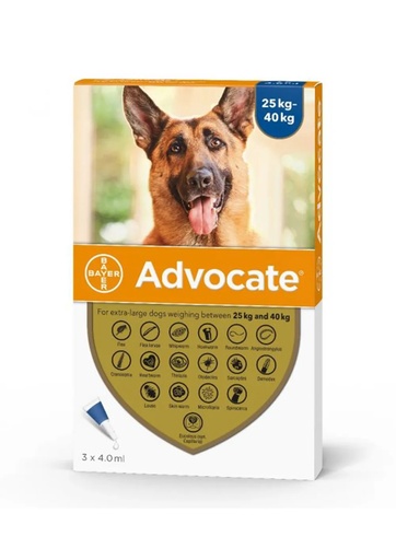 Advocate Spot On For Very Large Dogs 25 kg- 40 kg