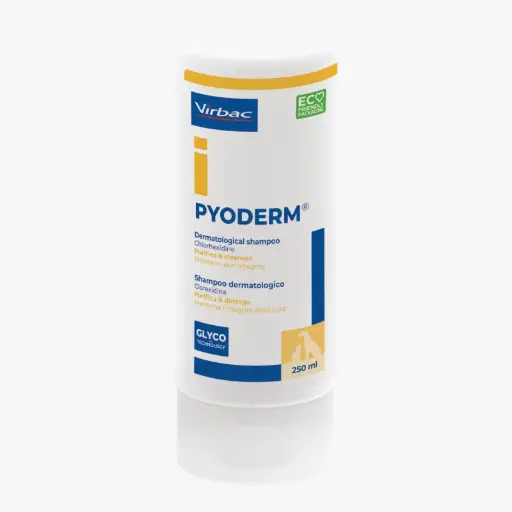 Virbac Pyoderm Shampoo – Antibacterial & Antifungal 250ml VBI 